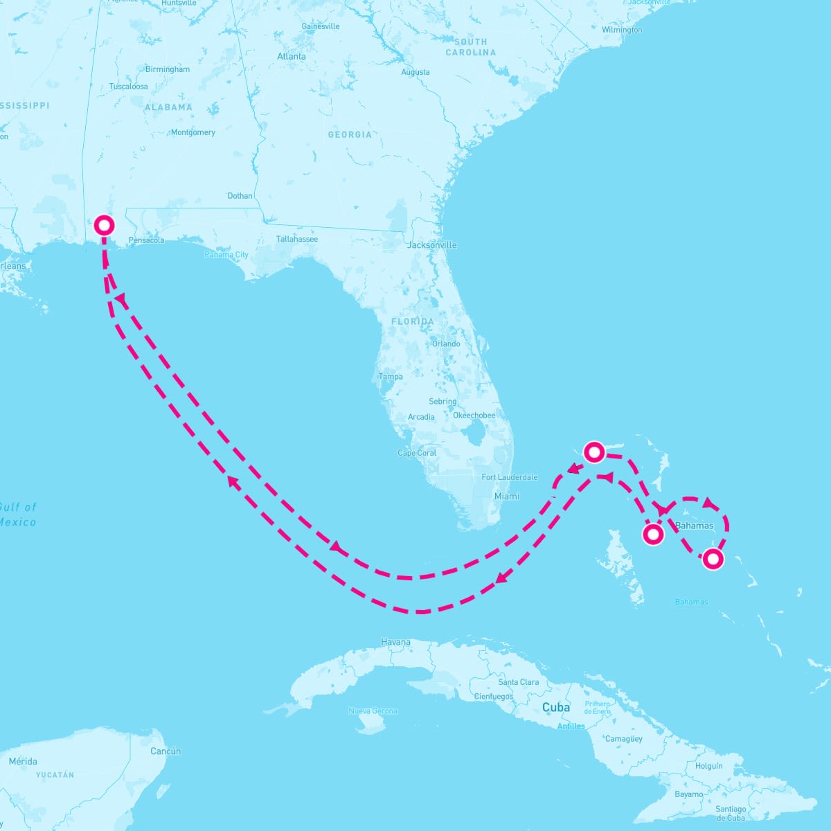 8 Night Bahamas (Mobile Roundtrip)