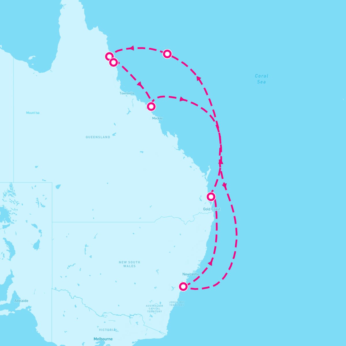 Carnival Splendor itinerary map for May 28, 2024