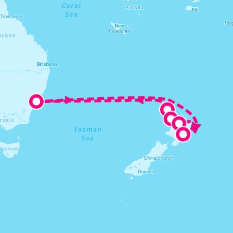 10 Night New Zealand - Carnival Journeys (Sydney Roundtrip)