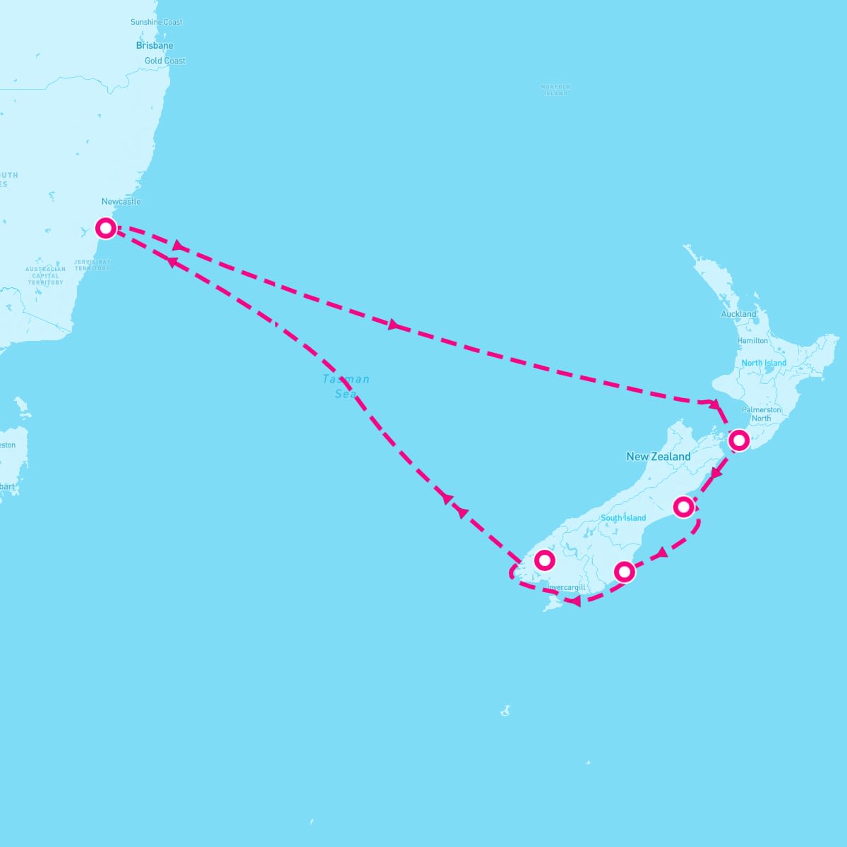 10 Night New Zealand - Carnival Journeys (Sydney Roundtrip)