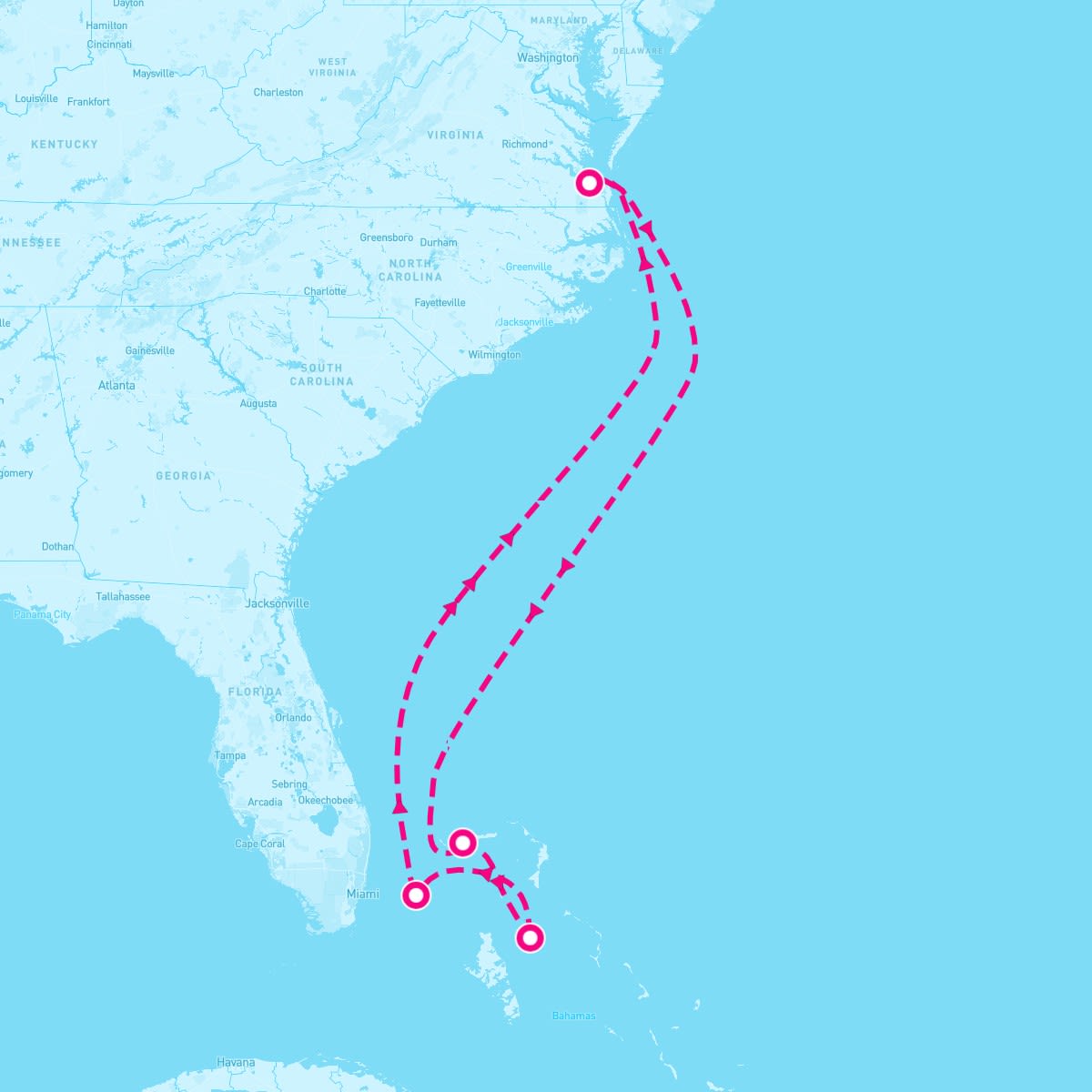 6 Night Bahamas (Norfolk Roundtrip)