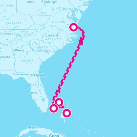 6 Night Bahamas (Norfolk Roundtrip)