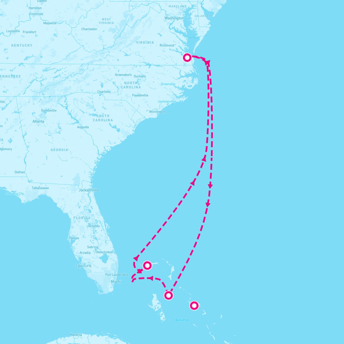 6 Night Bahamas (Norfolk Roundtrip)