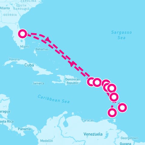 14 Night Southern Caribbean - Carnival Journeys (Port Canaveral Roundtrip)