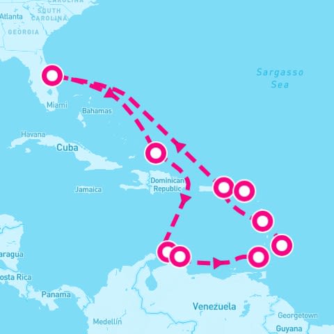 14 Night Southern Caribbean (Port Canaveral Roundtrip)