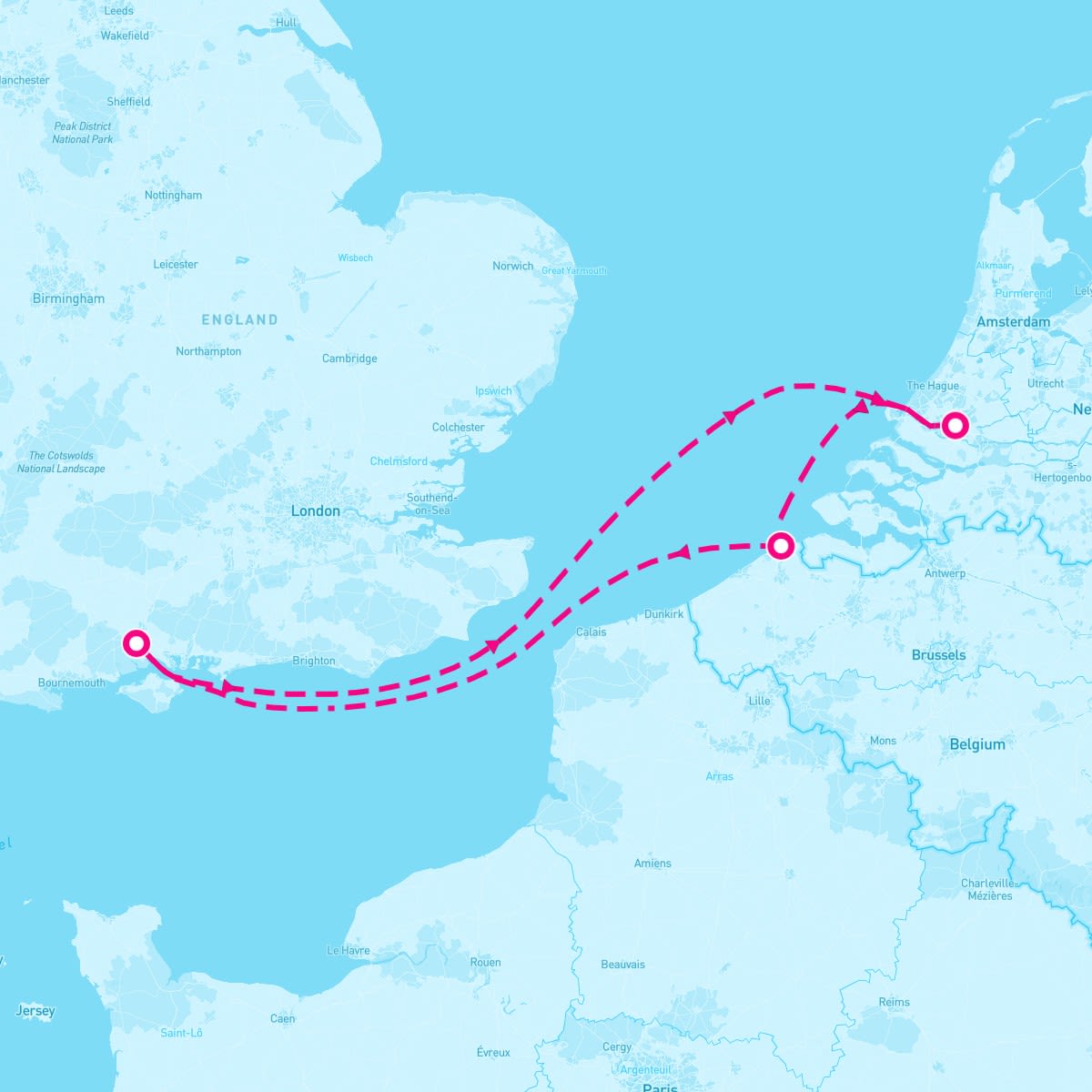 Celebrity Apex itinerary map for August 21, 2025 (4 nights)