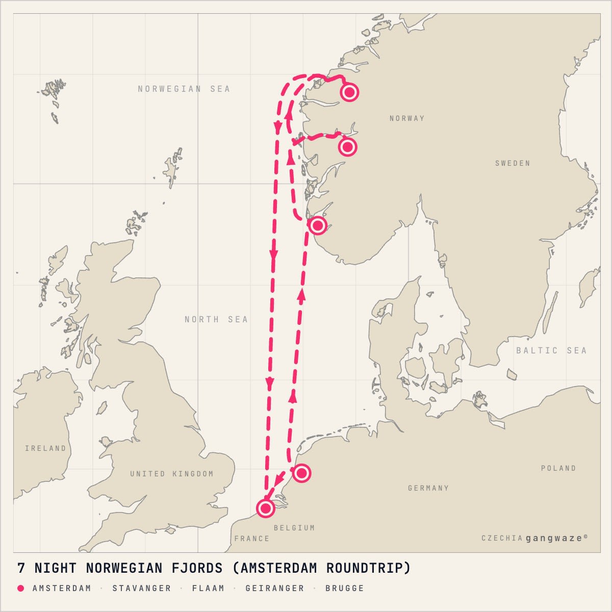 Celebrity Apex itinerary map for May 17, 2028 (7 nights)