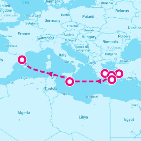 7 Night Greece Malta & Turkey (Athens To Barcelona)