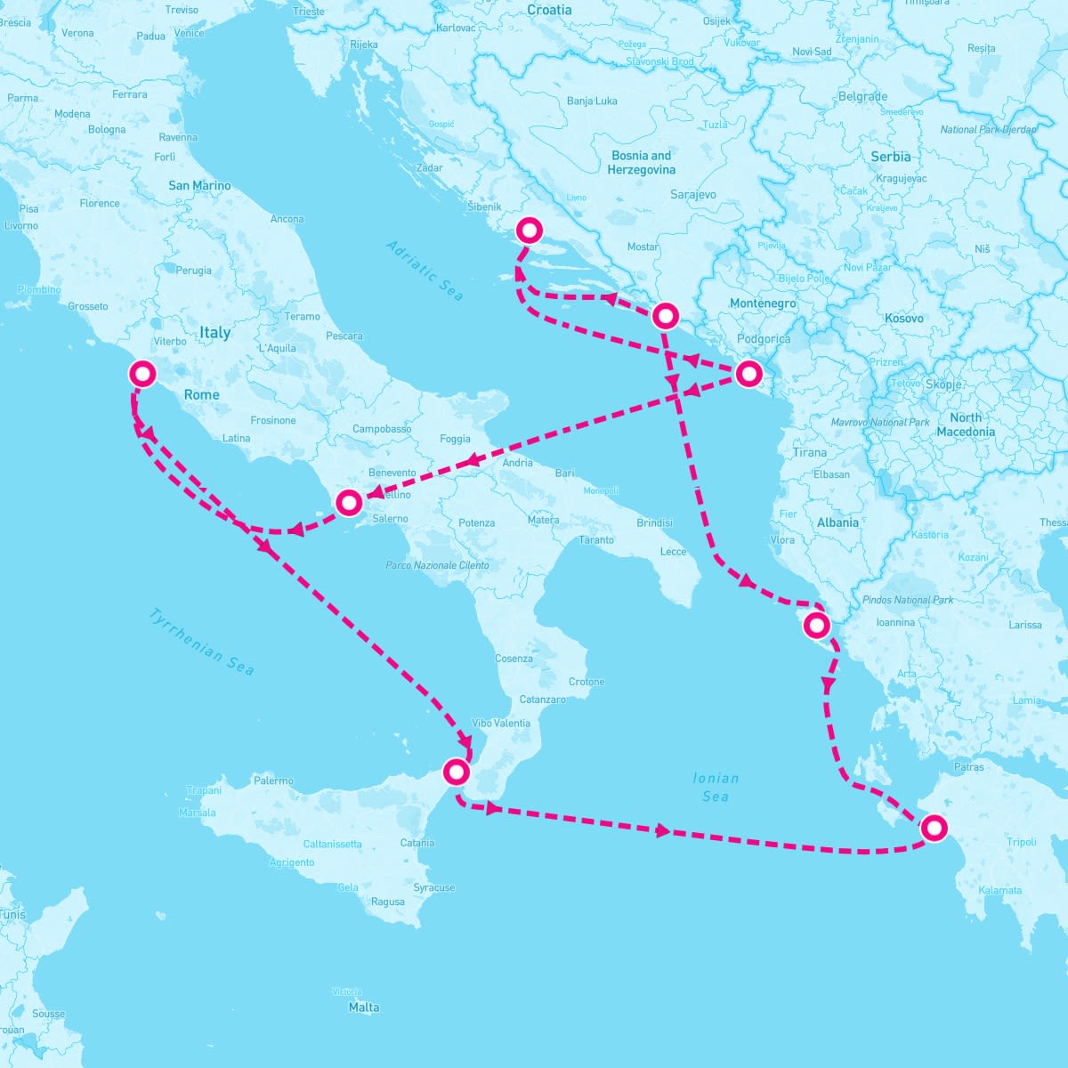 10 Night Italy Greece & Croatia (Rome Roundtrip)