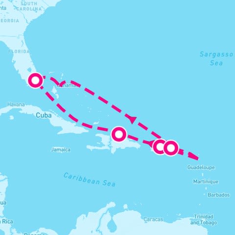 7 Night St. Thomas Antigua & Bahamas Holiday (Miami Roundtrip)