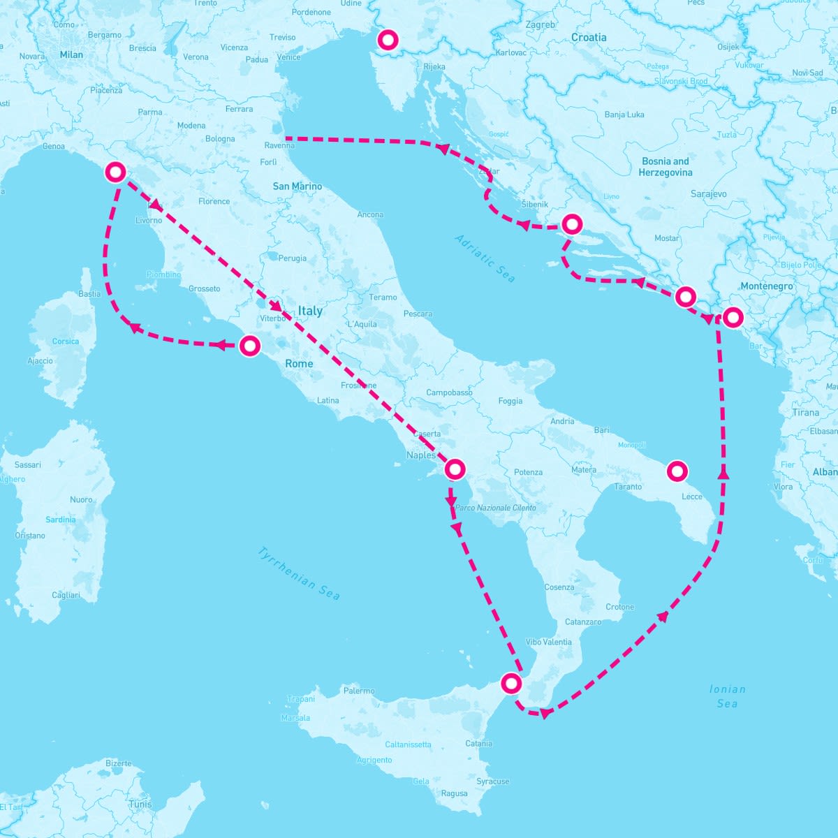 11 Night Best Of Italy & Croatia (Rome To Trieste)
