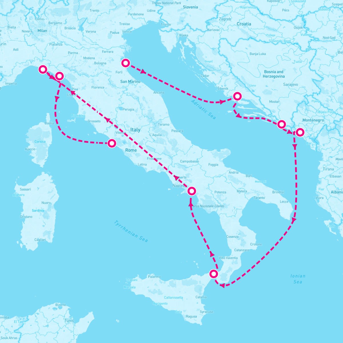 10 Night Best Of Italy & Croatia (Ravenna To Rome)