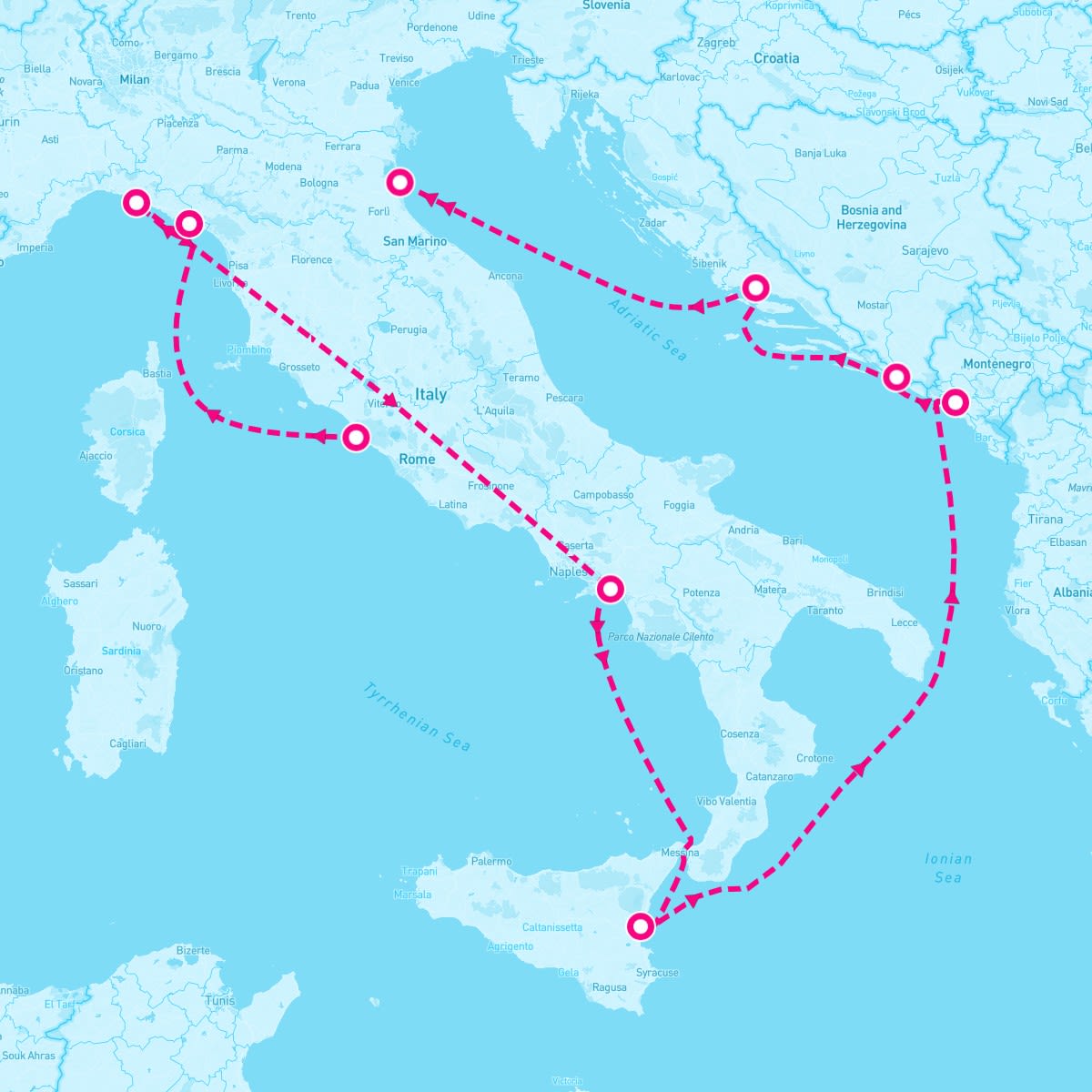 10 Night Best Of Italy & Croatia (Rome To Ravenna)