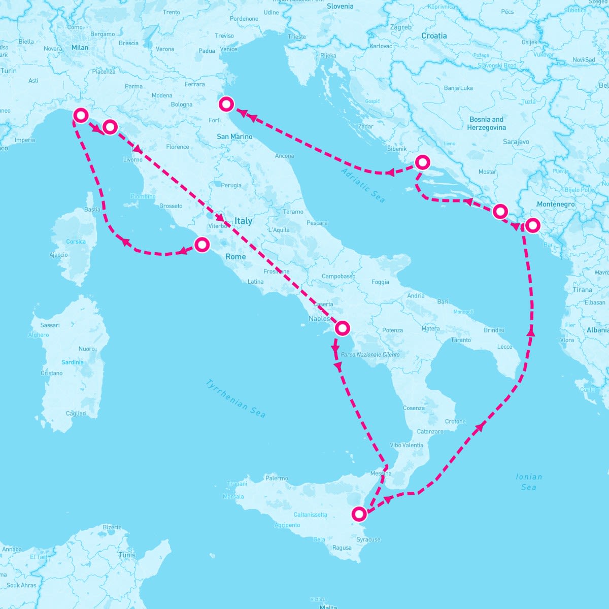 10 Night Best Of Italy & Croatia (Rome To Ravenna