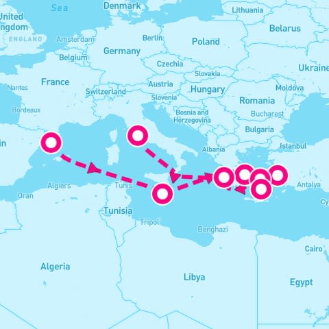 10 Night Greek Isles & Turkey (Barcelona To Rome)