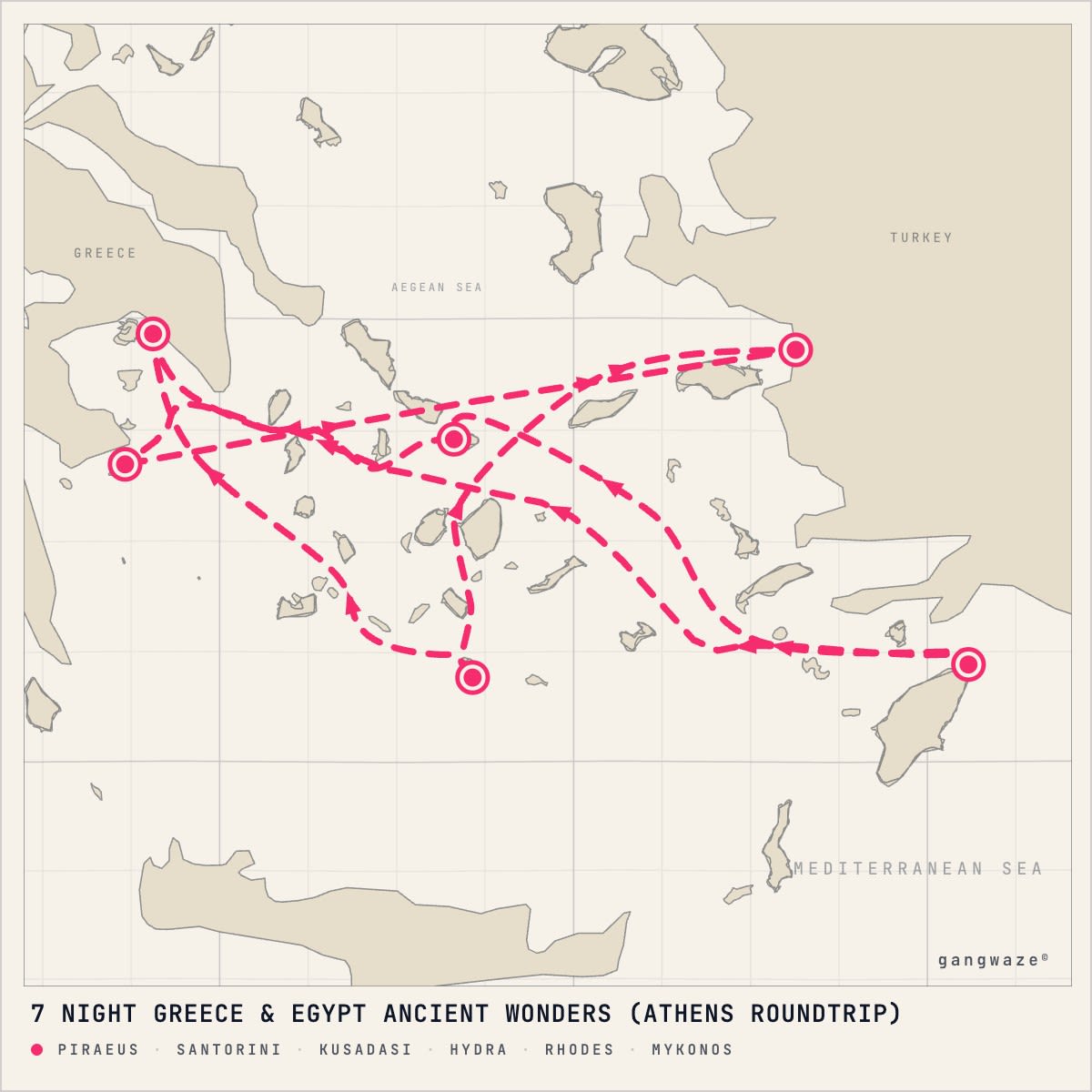 Celebrity Infinity itinerary map for July 2, 2028 (7 nights)