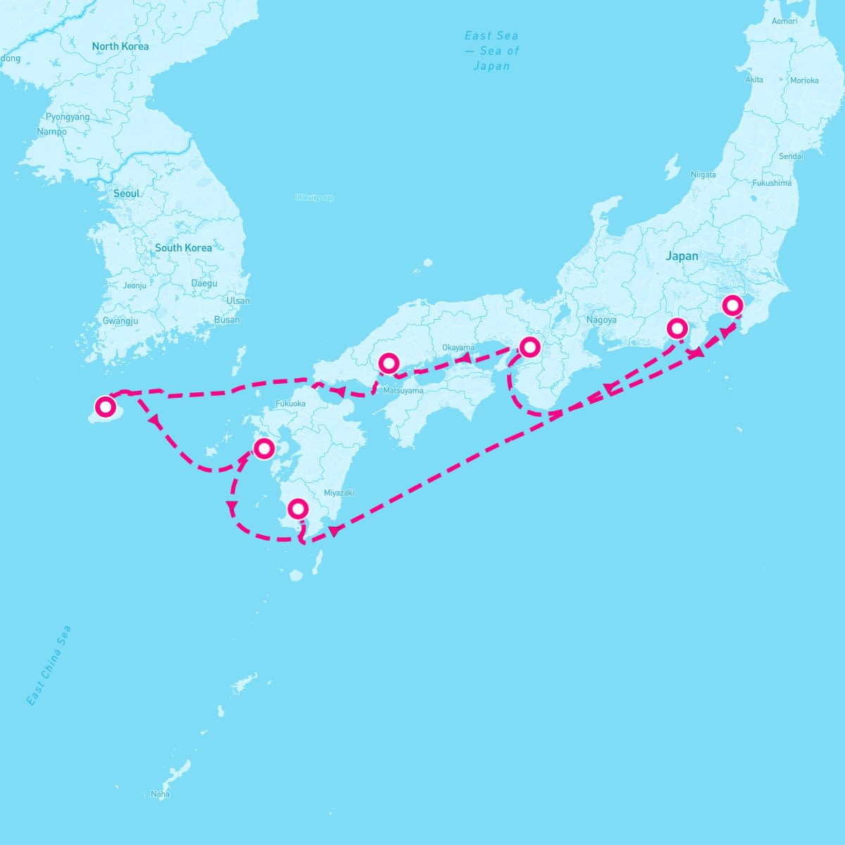 Celebrity Millennium itinerary map for April 21, 2024 (11 nights)