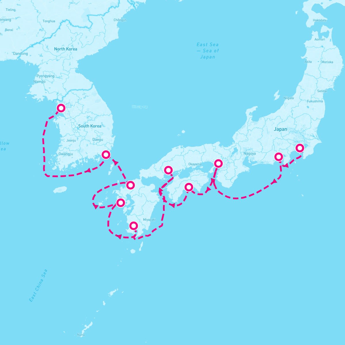 Celebrity Millennium itinerary map for May 26, 2025 (12 nights)