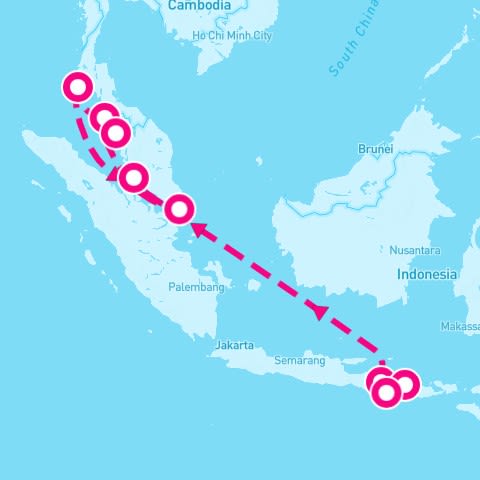 12 Night Bali Malaysia & Thailand (Benoa To Singapore)