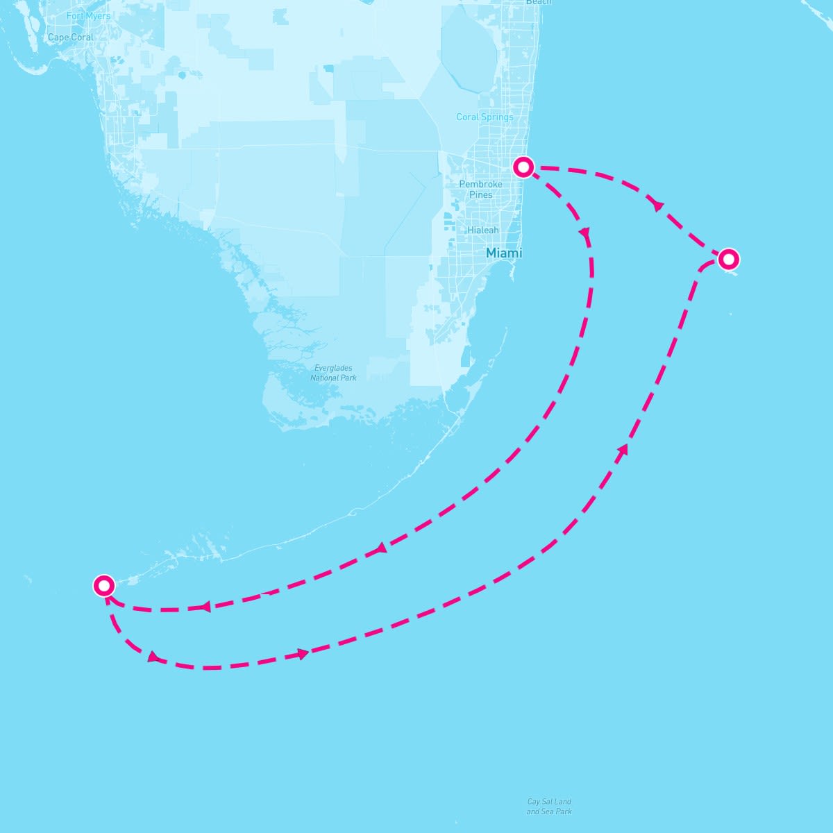 Celebrity Reflection itinerary map for August 29, 2025 (3 nights)