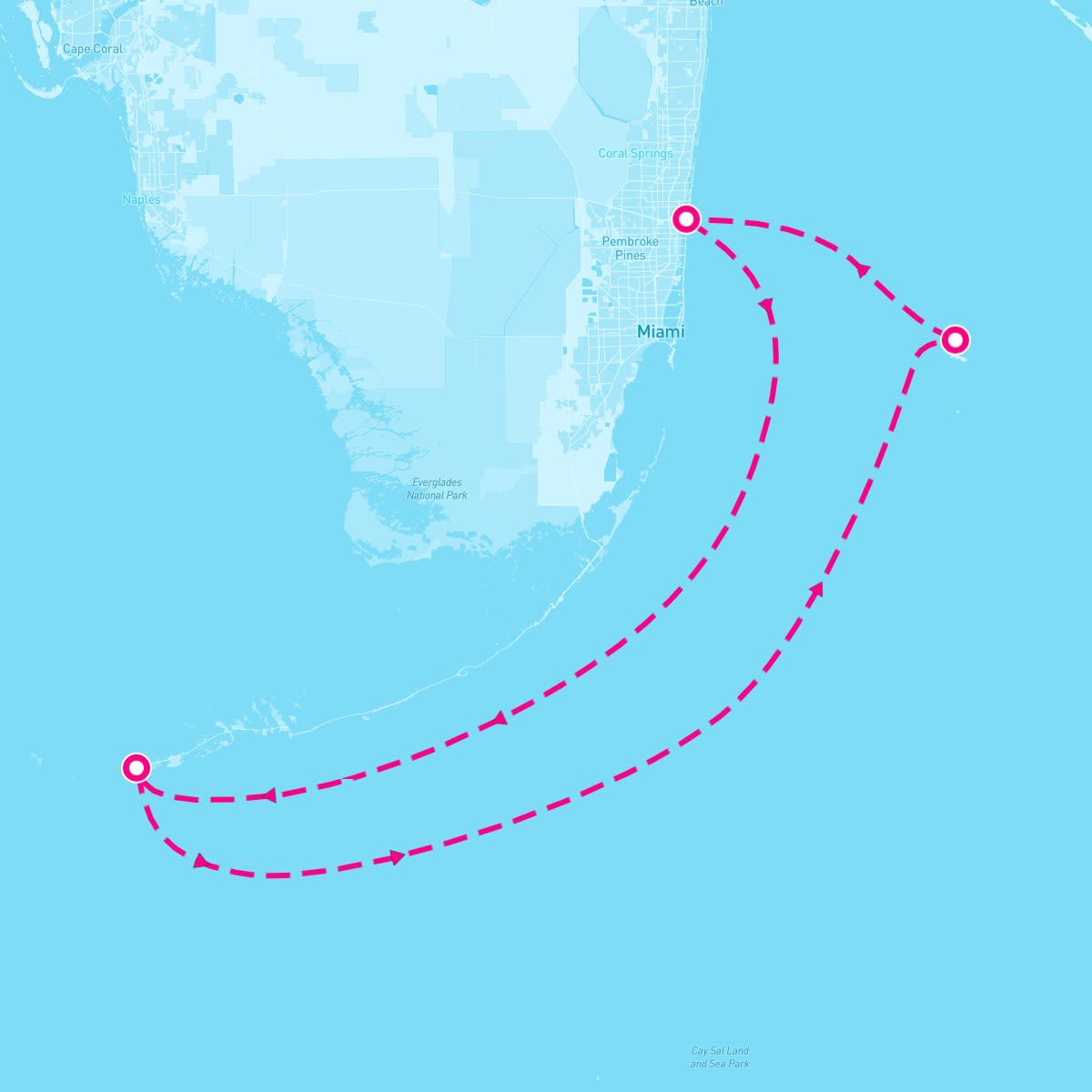 Celebrity Reflection itinerary map for November 15, 2027