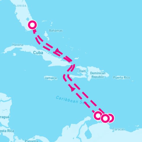 8 Night Aruba Curacao & Bonaire (Ft. Lauderdale Roundtrip)