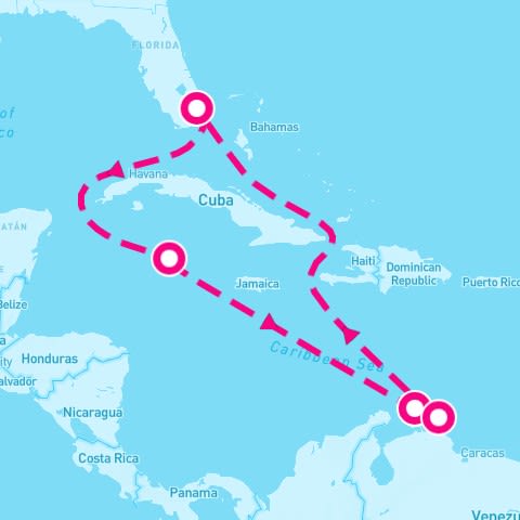 8 Night Aruba Curacao & Grand Cayman (Ft. Lauderdale Roundtrip)