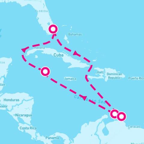 8 Night Aruba Curacao & Cayman (Ft. Lauderdale Roundtrip)
