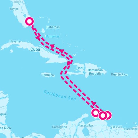 8 Night Aruba Curacao & Bonaire (Ft. Lauderdale Roundtrip)