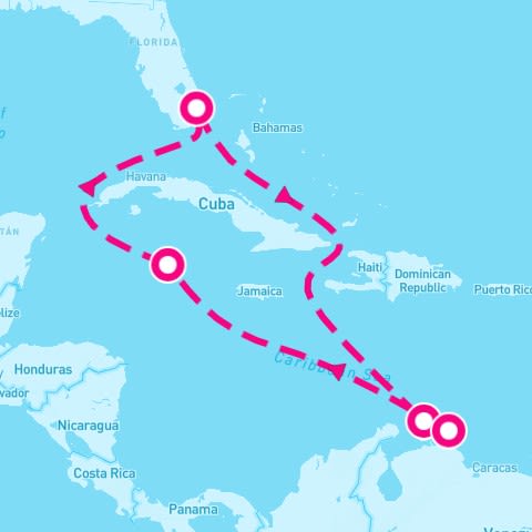 8 Night Aruba Curacao & Grand Cayman (Ft. Lauderdale Roundtrip)