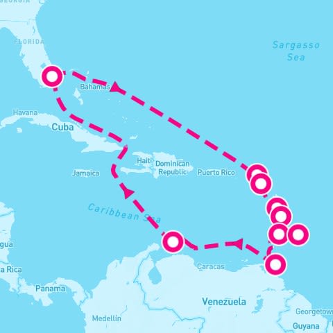 14 Night Circle Caribbean Holiday (Ft. Lauderdale Roundtrip)