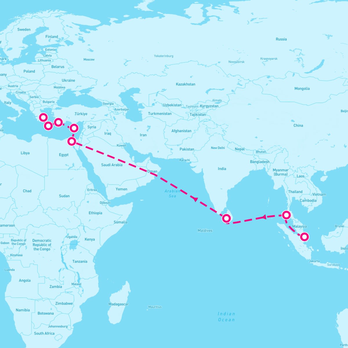 18 Night World Voyage Segment - Greece & Aegean Sea (Singapore To Athens)