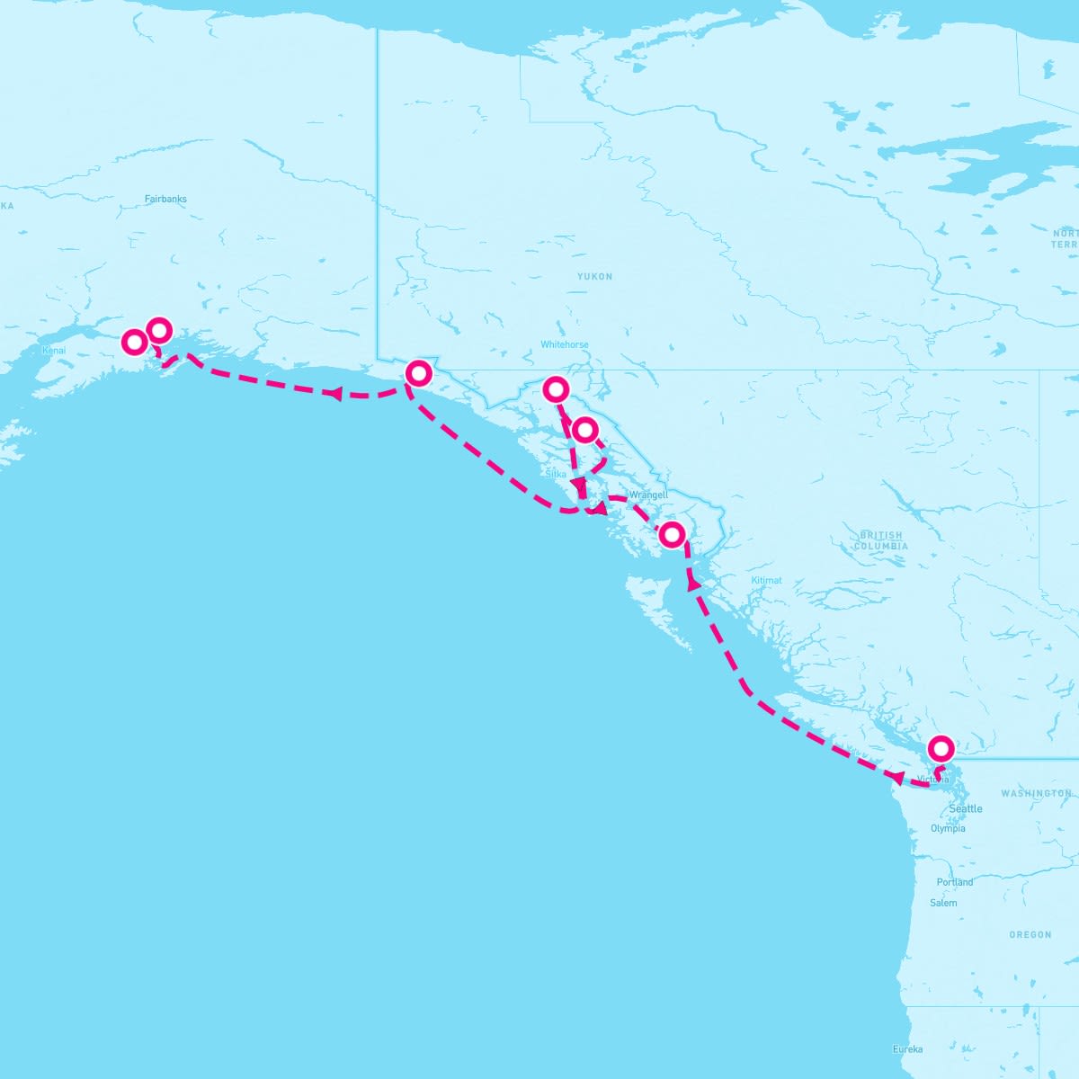 7 Night Voyage Of The Glaciers - Northbound (Vancouver To Whittier)