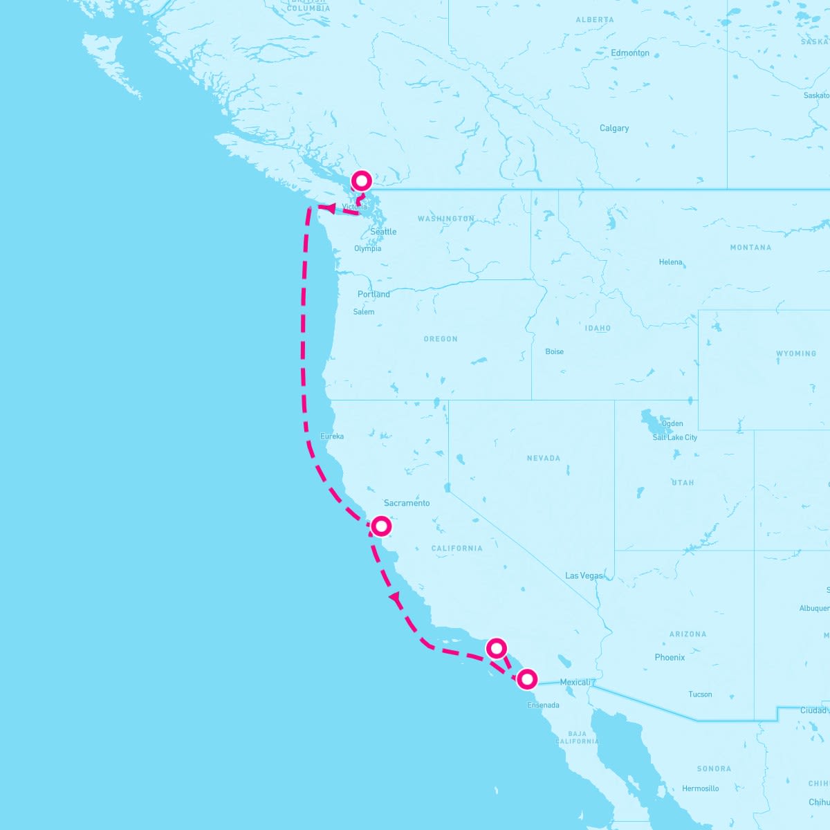 6 Night Pacific Wine Country (Vancouver To Los Angeles)