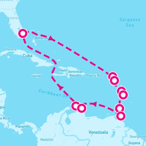 14 Night Circle Caribbean Holiday (Ft. Lauderdale Roundtrip)