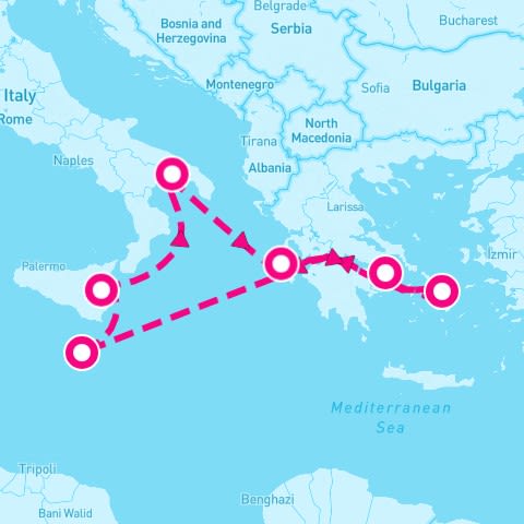 7 Night Eastern Mediterranean (Athens Roundtrip)