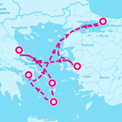 7 Night Eastern Mediterranean (Athens Roundtrip)