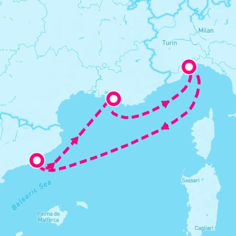 4 Night Western Mediterranean (Marseille Roundtrip)