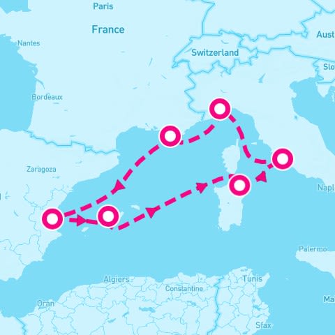 7 Night Western Mediterranean (Rome Roundtrip)