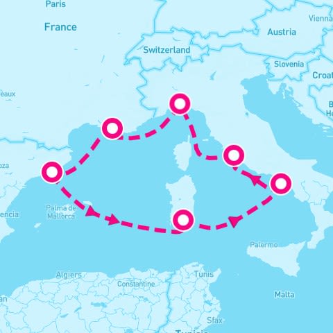 7 Night Western Mediterranean (Rome Roundtrip)