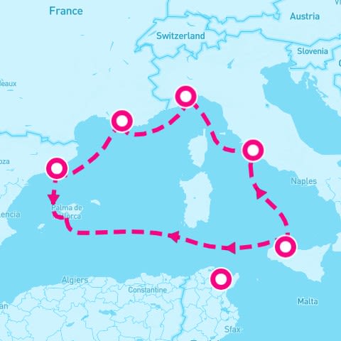 7 Night Western Mediterranean (Rome Roundtrip)