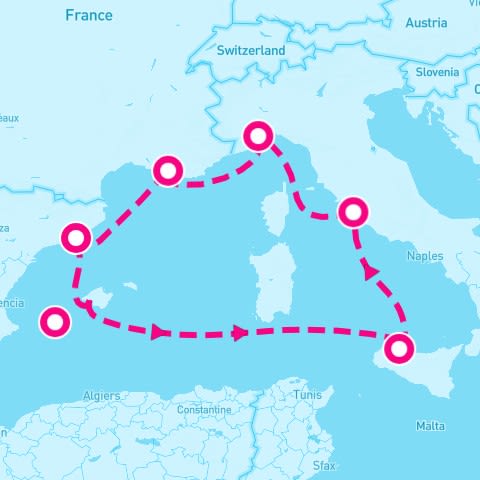 7 Night Western Mediterranean (Barcelona Roundtrip)