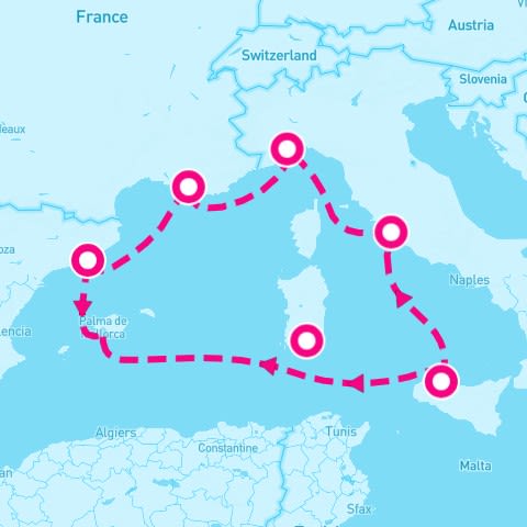 7 Night Western Mediterranean (Rome Roundtrip)