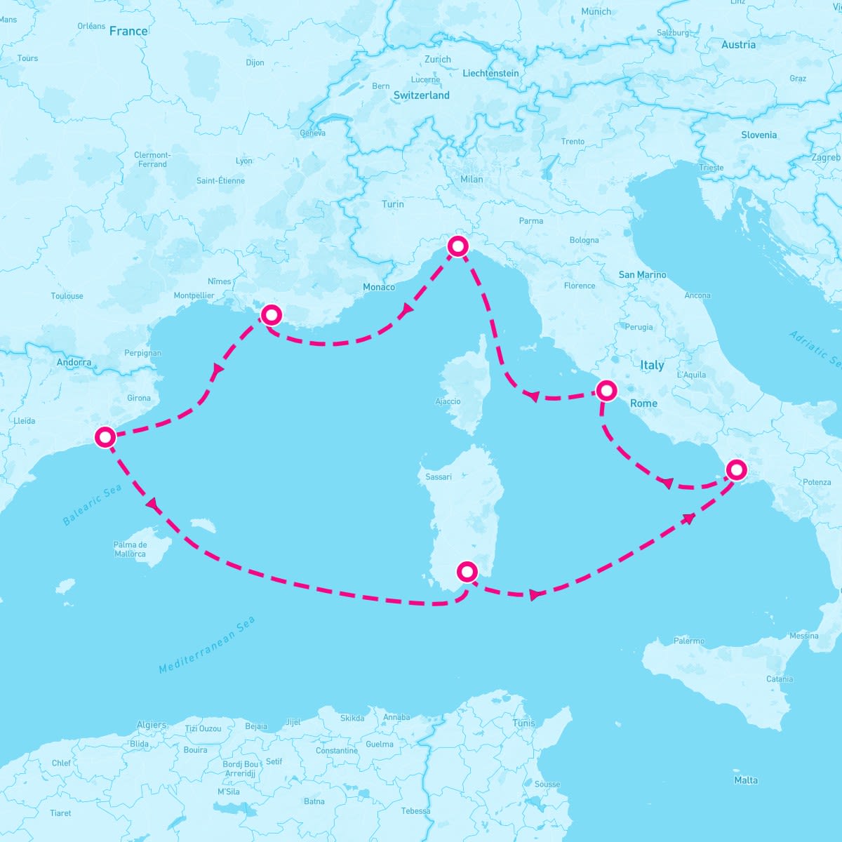 7 Night Western Mediterranean (Barcelona Roundtrip)