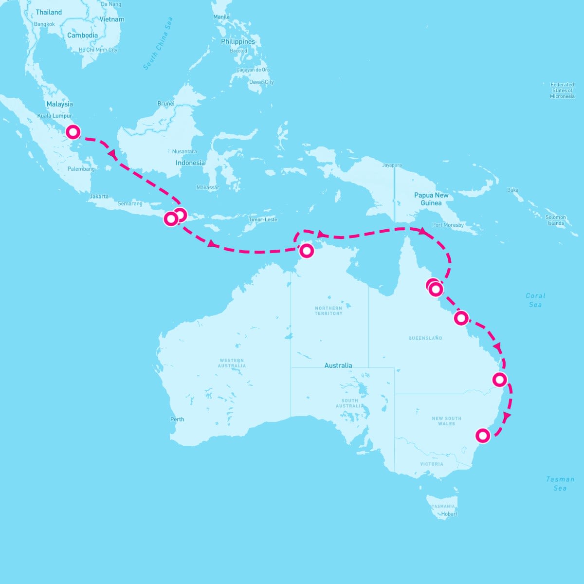 18 Night Asia & Australia (Singapore To Sydney)