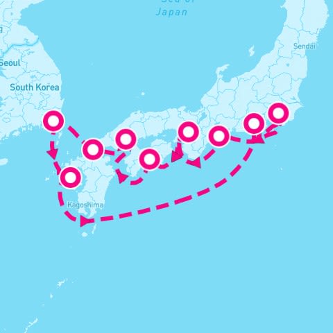 10 Night Japan Explorer (Yokohama Roundtrip)