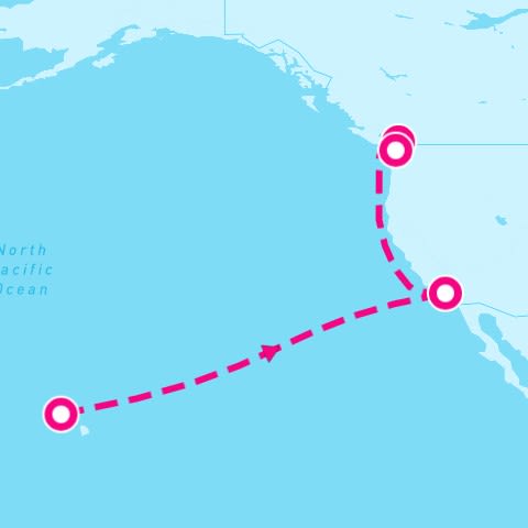 10 Night Pacific Crossing: Honolulu To British Columbia (Honolulu To Vancouver)