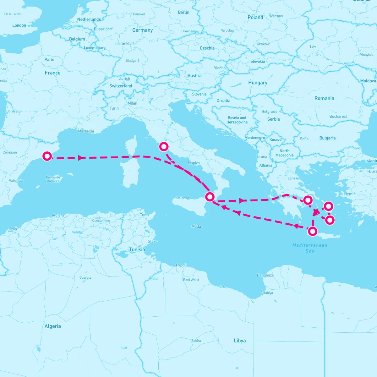 Disney Dream itinerary map for May 30, 2026