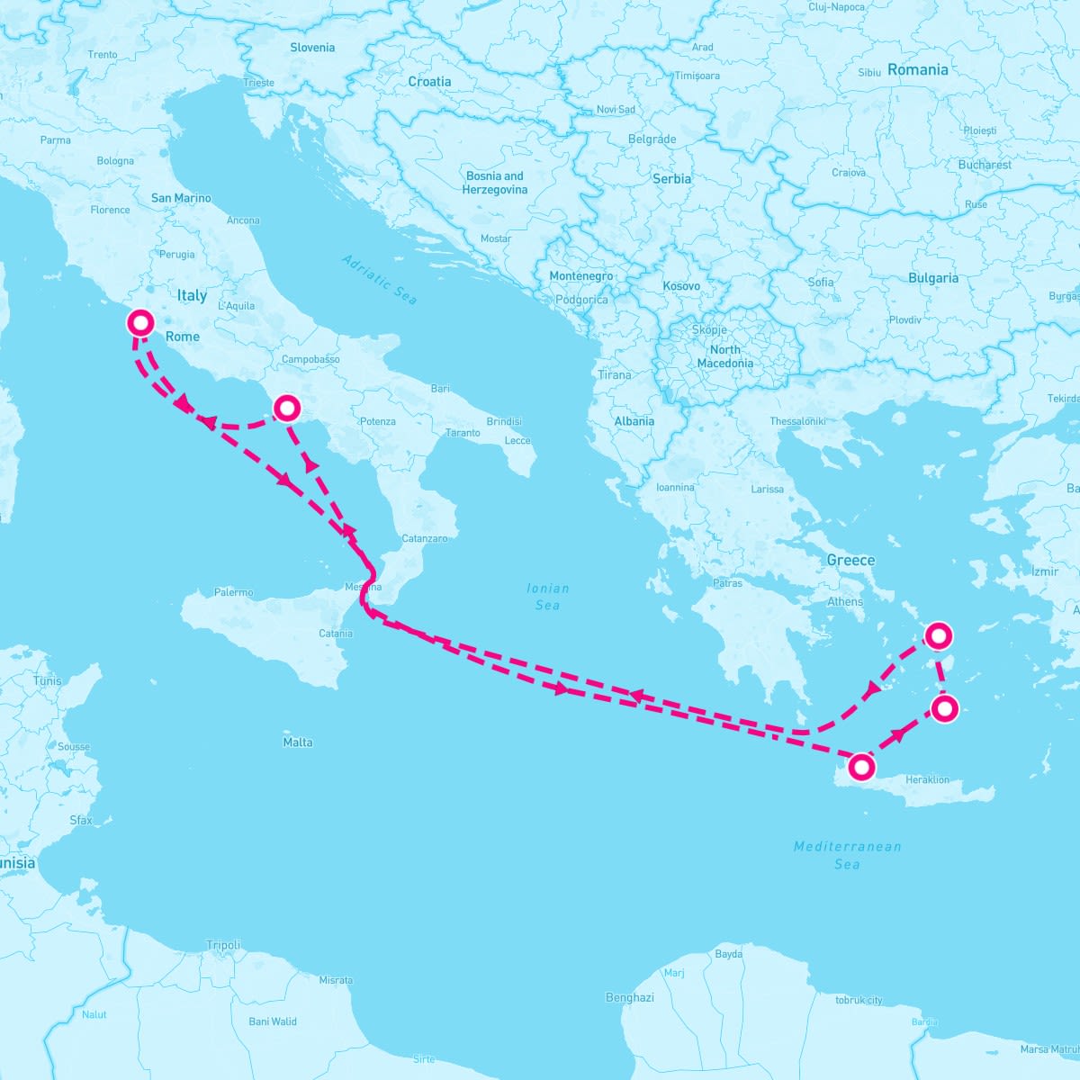 Disney Dream itinerary map for June 17, 2026