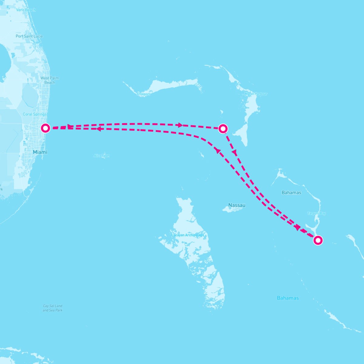 Disney Dream itinerary map for September 27, 2026